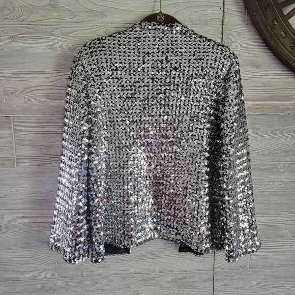 Vintage Ann Green Sequin Cardigan 70's Womens SZ S Made In England Era Tour Disc - Picture 4 of 8